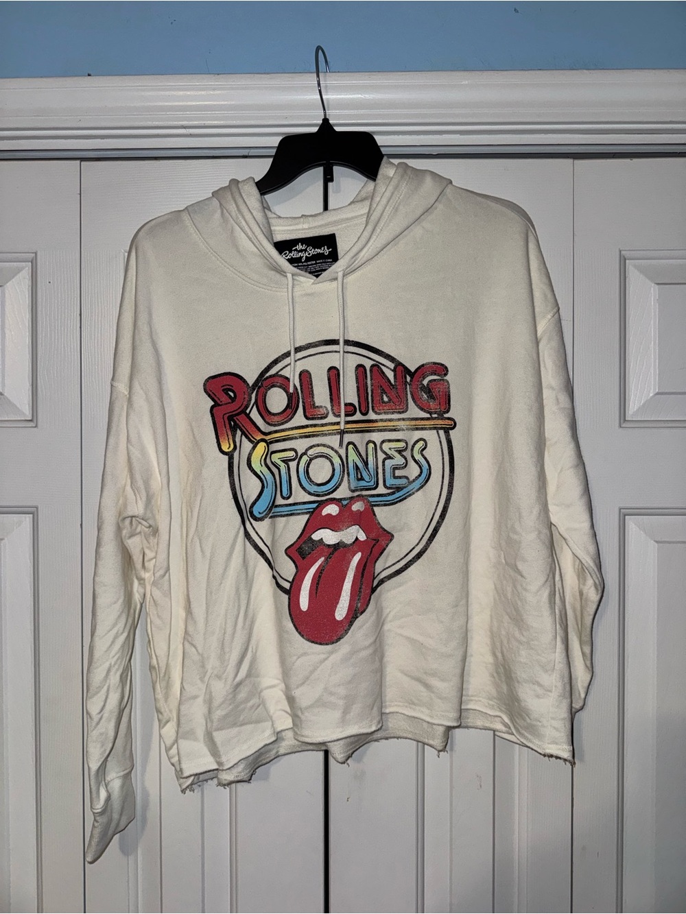 Rolling Stones Plus Size Crop Hoodie